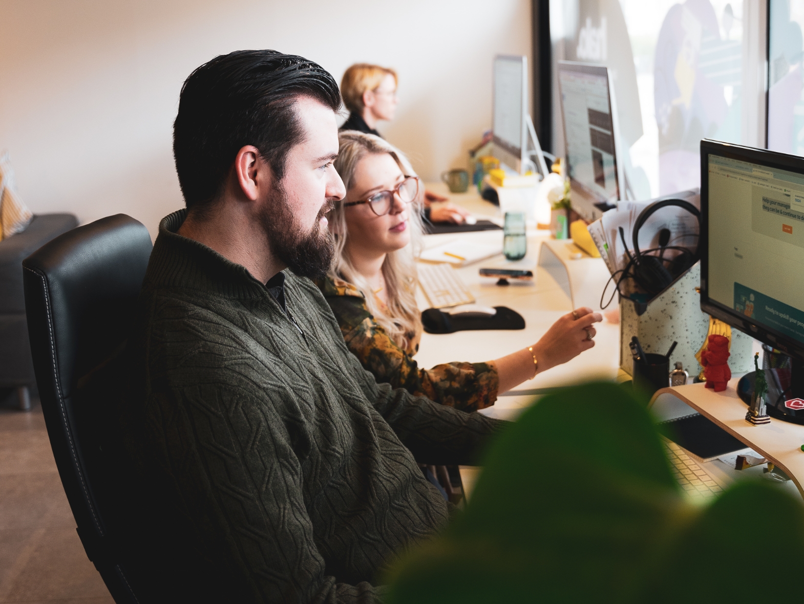 Digital and design team solving problems