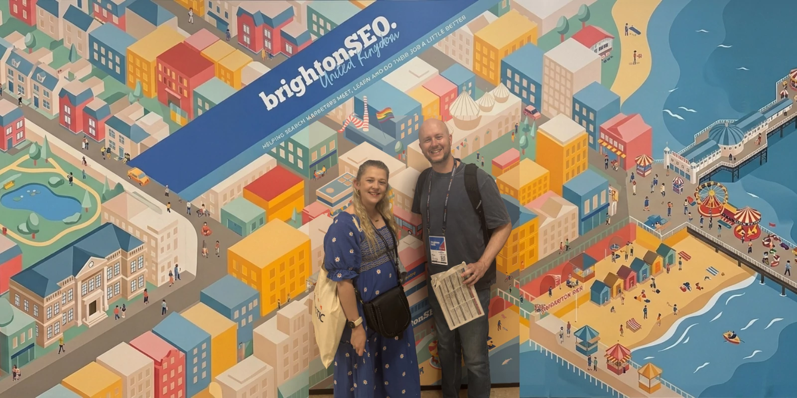 Photo of Georgie & Ross at BrightonSEO